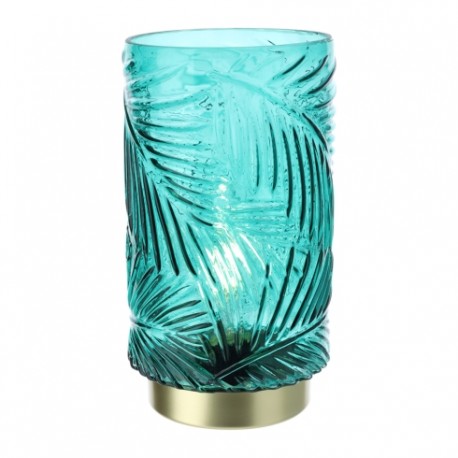 LAMPADA VETRO FELCE VERDE DIA.14,5X26 CM HERVIT