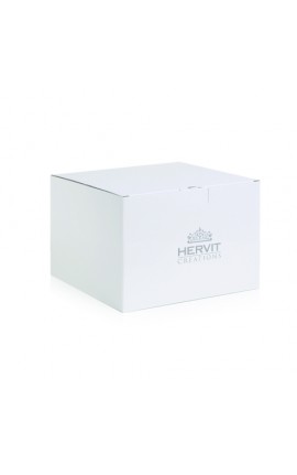 PORTACANDELA VETRO BLOW DIA.9X26 CM NERO HERVIT