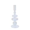 PORTACANDELA VETRO BLOW DIA.9X23 CM TRASPARENTE HERVIT