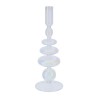PORTACANDELA VETRO BLOW DIA.9X26 CM TRASPARENTE HERVIT