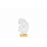 Bomboniera Battesimo Nascita Statua  Maternità Moderna Oro e Bianco 12,5x6,5xh.20,5 Cm  con Shopper