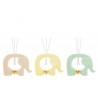 Bomboniera Compleanno Battesimo Profumatore Diffusore Elefantino Porcellana 3 Colori Assortiti Con Astuccio