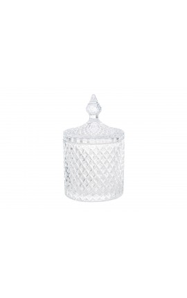 Bomboniera Matrimonio Scatola Portaconfetti Vetro 10,5xh.18,5 Cm