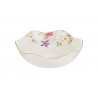 Bomboniera Matrimonio Centrotavola Porcellana Decoro Floreale d.21XH.7,5 Cm