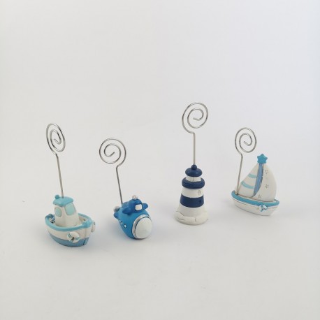 Segnaposto in Resina Tema Marinaro 4 Assortiti