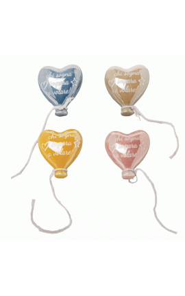 Bomboniera Compleanno Matrimonio Battesimo Palloncino Calamita 4 Assortiti