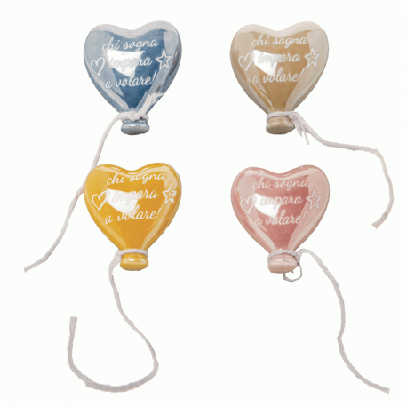 Bomboniera Compleanno Matrimonio Battesimo Palloncino Calamita 4 Assortiti