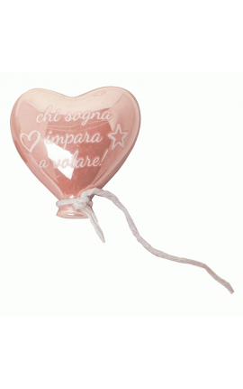Bomboniera Compleanno Matrimonio Battesimo Magnete Palloncino Rosa Con frase
