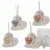 Bomboniera Compleanno Matrimonio Battesimo Profumatore Diffusore Cuore Con Frase 4 Assortiti Con Scatola