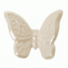 Bomboniera Matrimonio Compleanno Nascita Magnete Farfalla Porcellana Bianca 6 Cm