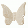 Bomboniera Matrimonio Compleanno Nascita Magnete Farfalla Porcellana Bianca 6,5 Cm