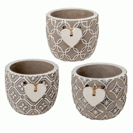 Bomboniera Matrimonio Compleanno Portapiante Ceramica Cuore
