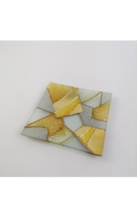 Piattino Vetro in Oro con Box