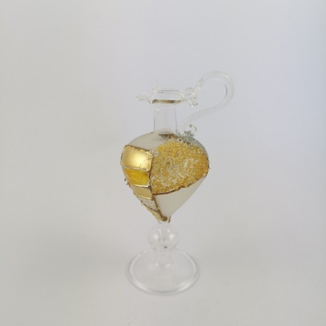 Anfora Vetro Soffiato Dec. Oro con Box