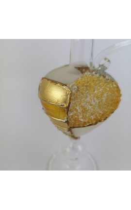 Anfora Vetro Soffiato Dec. Oro con Box