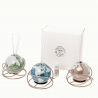 Bomboniera Matrimonio Comunione Profumatore Diffusore Mappamondo 3 Colori Assortiti Con Box