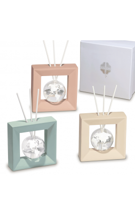Bomboniera Solidale Matrimonio Profumatore Diffusore Mappamondo 3 Assorti Con Box