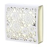 Box Scatola Cartoncino Oro Laserato Fiore 10x10x3 Hervit