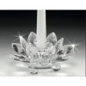Bomboniera Matrimonio  Candeliere Ninfea Cristallo Candelabro Portacandela Con Box Ranoldi