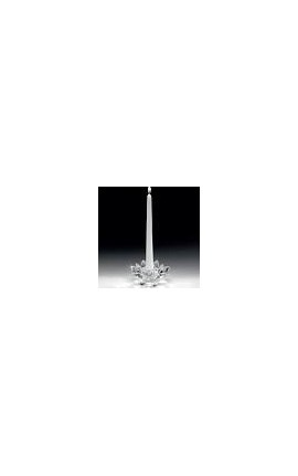 Bomboniera Matrimonio  Candeliere Ninfea Cristallo Candelabro Portacandela 13x13x6 Cm Con Box Ranoldi