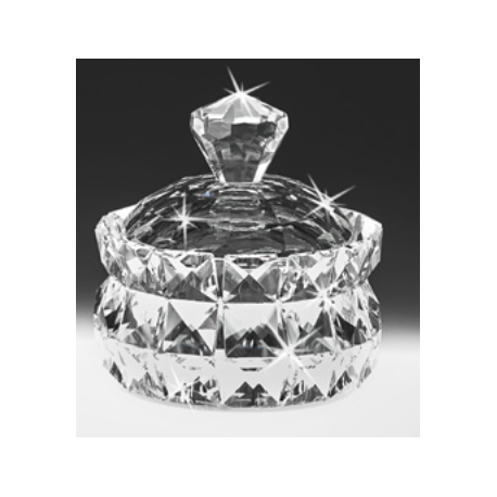 Bomboniera Matrimonio Scatola Tonda Cristallo Portagioie 12x12x13 Cm  Con Box Ranoldi