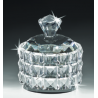 Bomboniera Matrimonio Scatola Tonda Cristallo Portagioie 10x10x12 Cm  Con Box Ranoldi