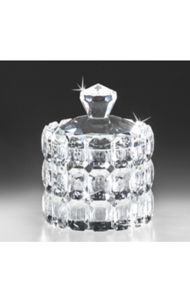 Bomboniera Matrimonio Scatola Tonda Cristallo Portagioie 10x10x14 Cm  Con Box Ranoldi