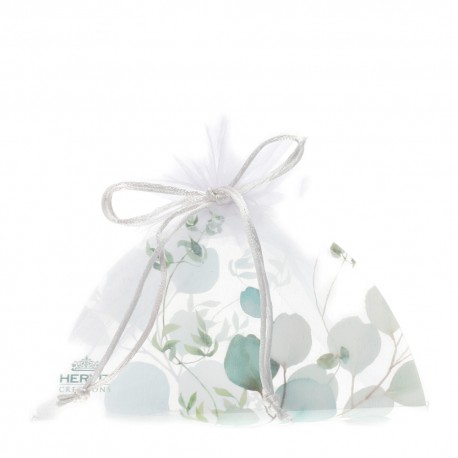 Bomboniera Matrimonio Sacchetto Organza Bianco Hervit