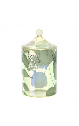 Bomboniera Matrimonio Contenitore Scatola Vetro Botanic Pagoda Verde h.18 Cm Hervit