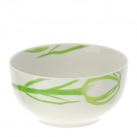 Bomboniera Matrimonio Ciotola Porcellana Tulip Verde Con Box Hervit