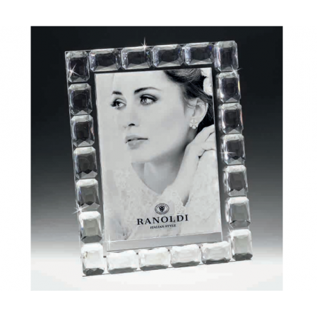 Portafoto cornice in cristallo design moderno ed elegante - 20x25 Ranoldi