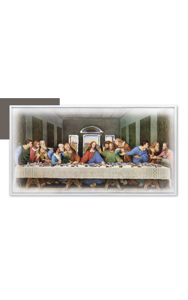 Quadro Capezzale Capoletto Sacra Famiglia doppio telaio con decorazioni argento applicate a mano