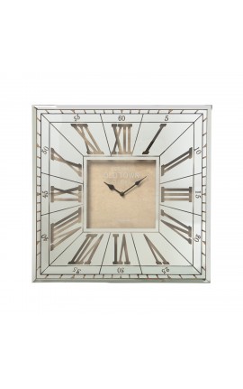 Orologio Da Parete in Metallo e Vetro argento