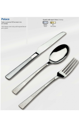 Set 51 Pezzi Posate Acciaio 18/10 Inox Satinato Decori Incisi Con Astuccio Lusso Gottinghen Palace Inox