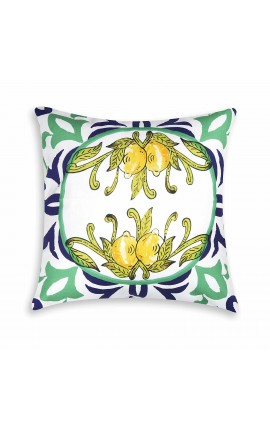 Excelsa Amalfi Cuscino Decorativo, Imbottitura Inclusa, Federa in Cotone Multico