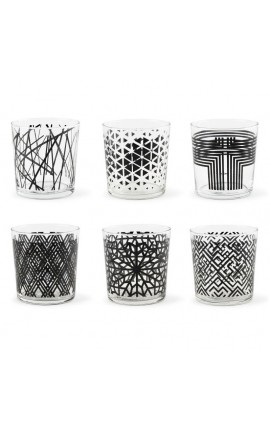 Excelsa set 6 bicchiere vetro Emily acqua e multiuso 370 Ml