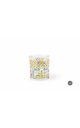 Excelsa Set 3 Bicchieri Acqua Maioliche