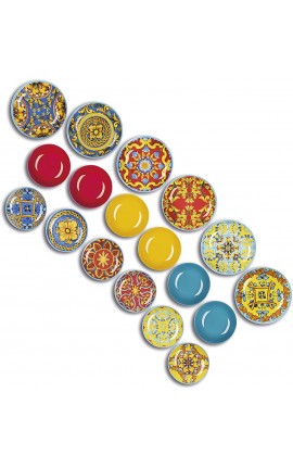 Excelsa Trinacria Servizio Piatti 18 Pezzi, Porcellana e Ceramica