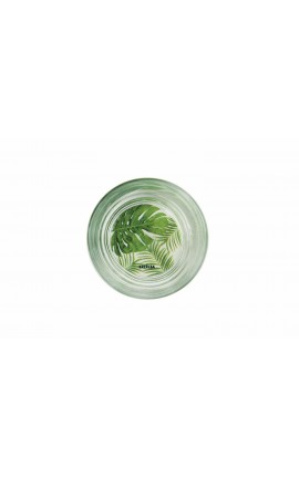 Excelsa Foliage Set 6 Bicchieri Acqua con Fondo Decorato Vetro