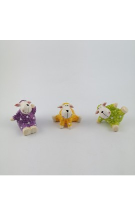 Pecora Ballerina in Resina Colorata 3 Ass.