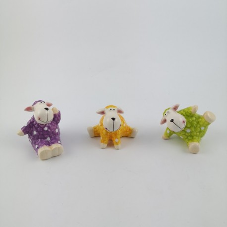 Pecora Ballerina in Resina Colorata 3 Ass.