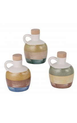 Bomboniera Matrimonio Oliera Porcellana 3 Colori Assortiti Ulivo