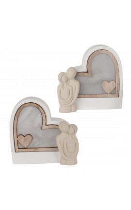 Bomboniera Matrimonio Icona Cuore Bacio led  Coppia Sposi 2 Assortiti