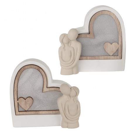 Bomboniera Matrimonio Icona Cuore Bacio led  Coppia Sposi 2 Assortiti