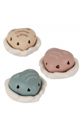 Bomboniera Matrimonio Battesimo Comunione Cuore Mani Led 3 Colori Assortiti