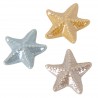 Bomboniera Matrimonio Battesimo Compleanno Magnete Stella Marina Porcellana 3 Colori Assortiti