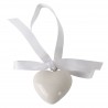Bomboniera Matrimonio Appendino Cuore Porcellana Bianco