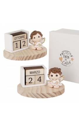 Bomboniera Battesimo Comunione Calendario Angelo Angioletto  2 assortiti Con Box