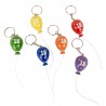 Bomboniera 18° Compleanno Portachiavi Palloncino 18° Compleanno 6 Colori Assortiti