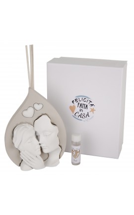 Bomboniera Matrimonio Profumatore Diffusore Goccia Coppia Sposi Bacio Con Box